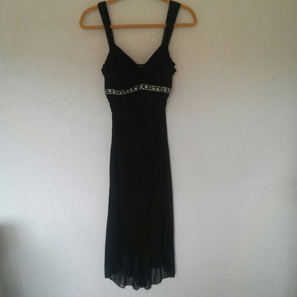 Black Sequined Gown
